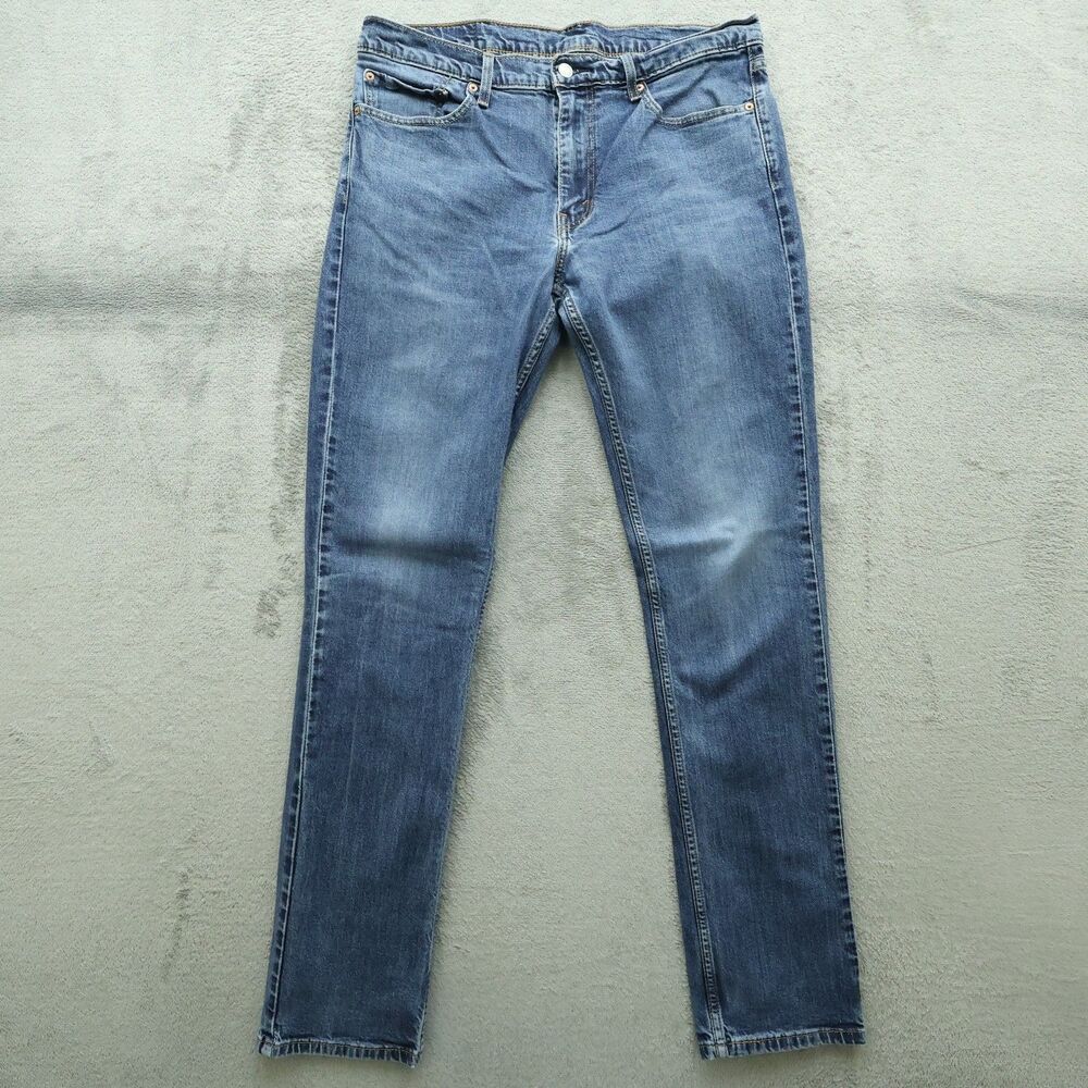 Levi's Jeans Mens Size 36x36 Blue 511 Slim Straight Medium Wash Stretch Timeworn
